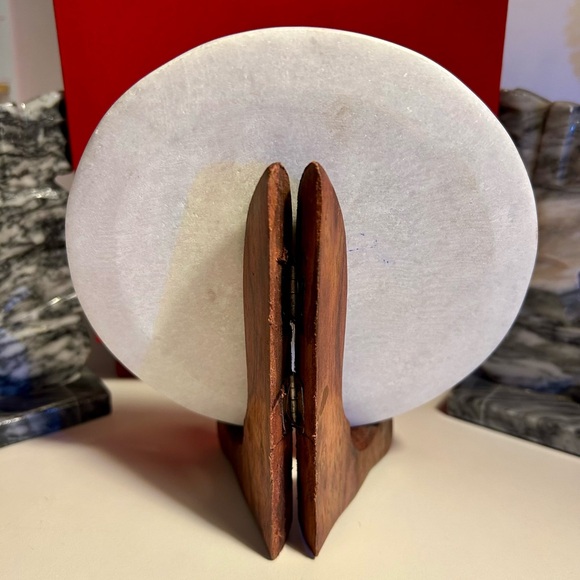 ✅New Marble Inlay 6” diameter Art piece Handmade in India - Picture 2 of 5